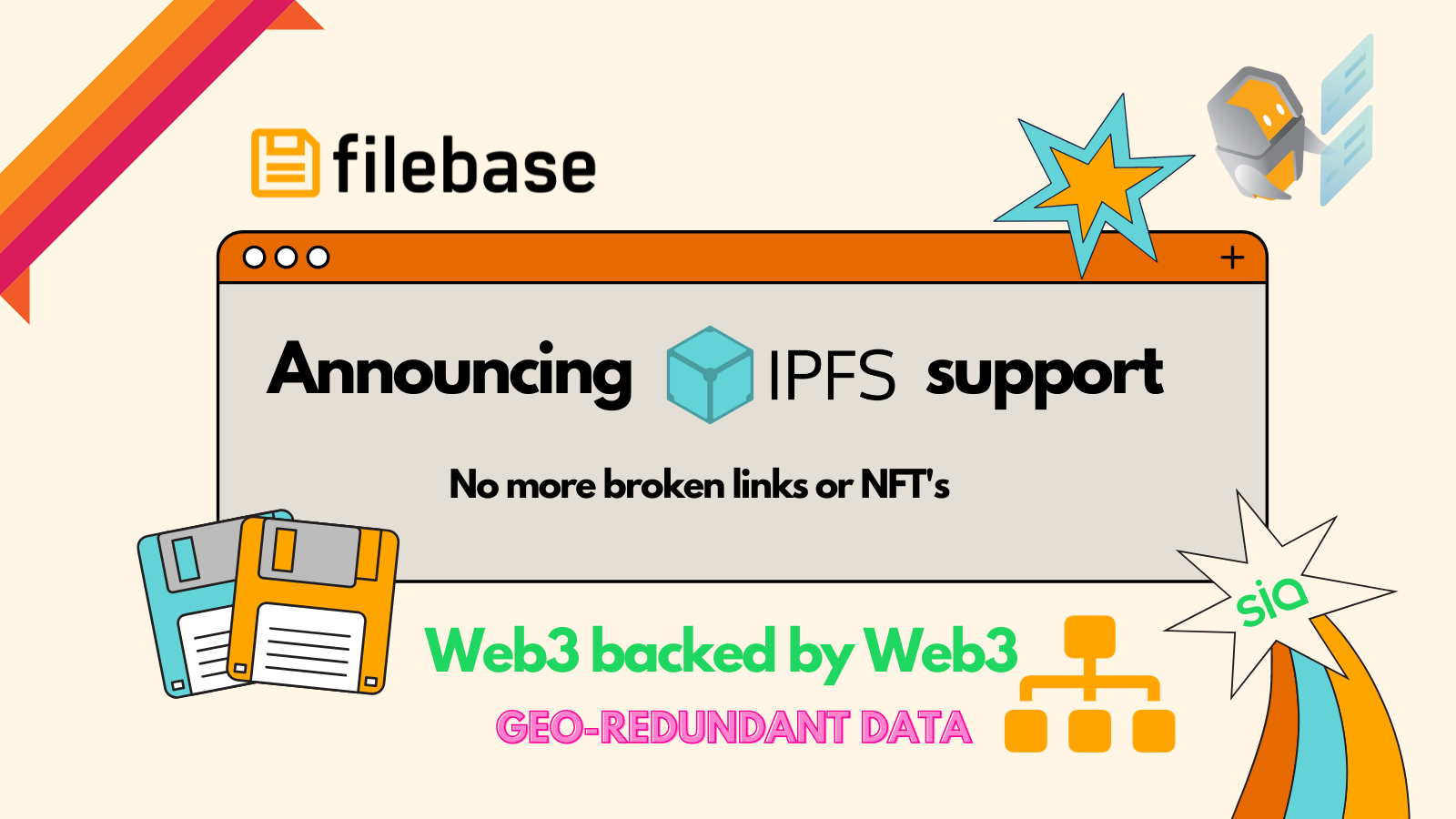 Introducing support for IPFS, backed by decentralized storage