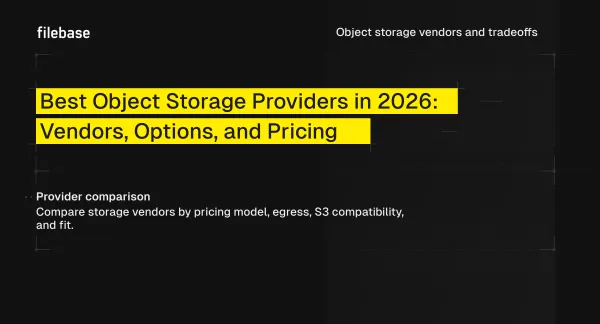 Best Object Storage Providers 2026 feature image